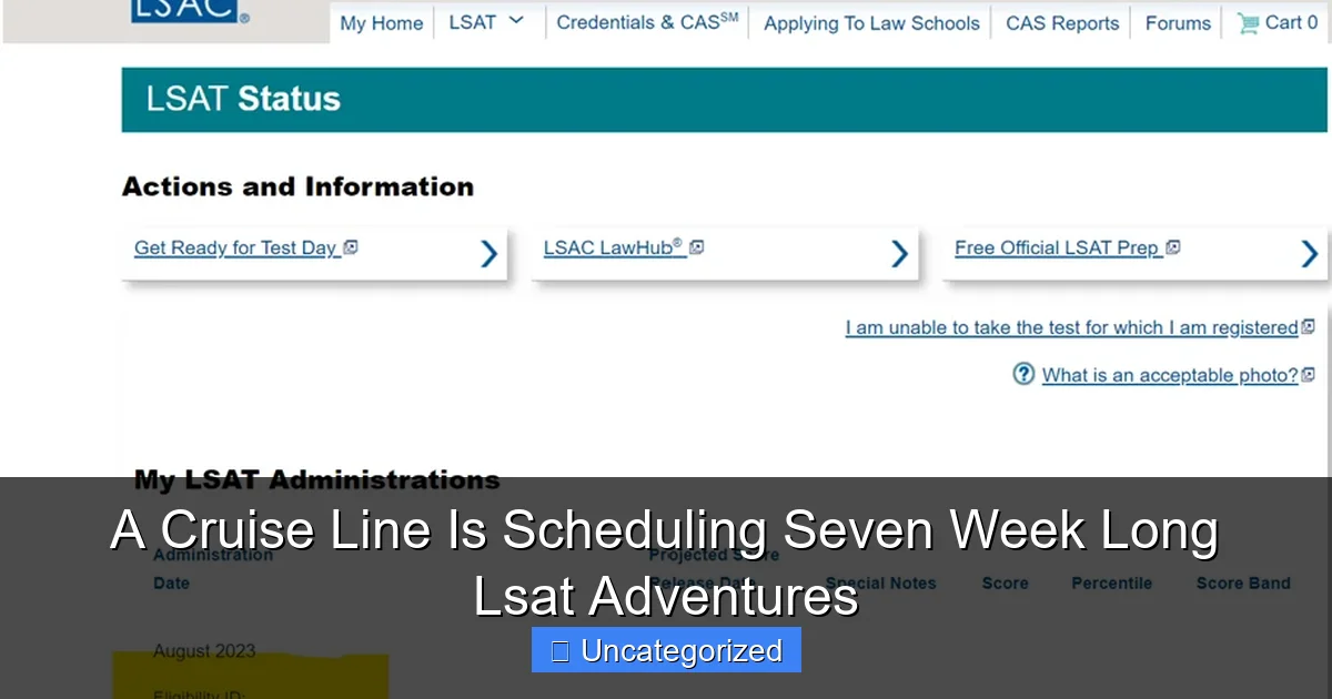 A Cruise Line Is Scheduling Seven Week Long Lsat Adventures