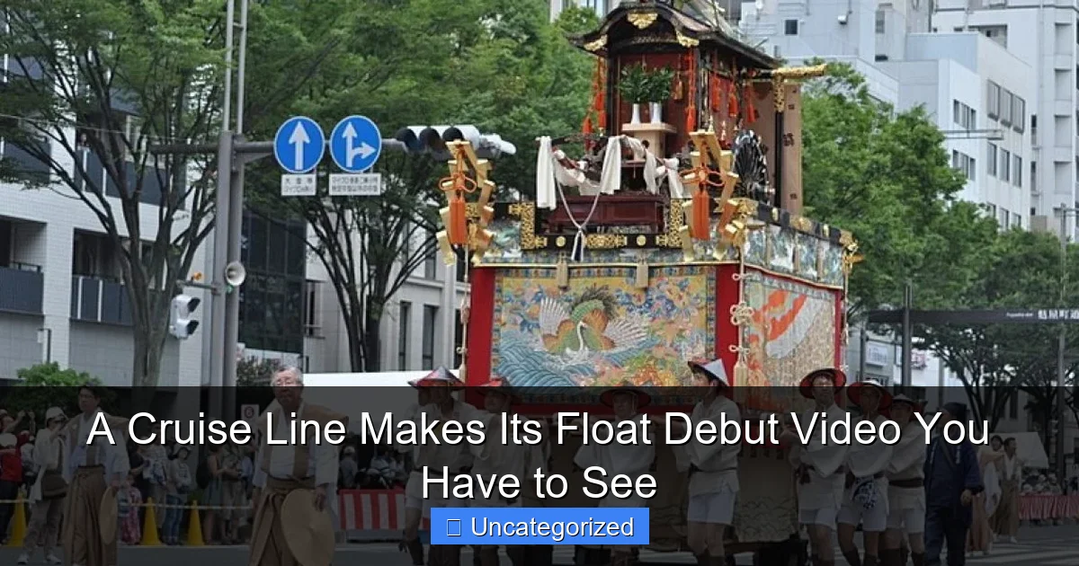 A Cruise Line Makes Its Float Debut Video You Have to See