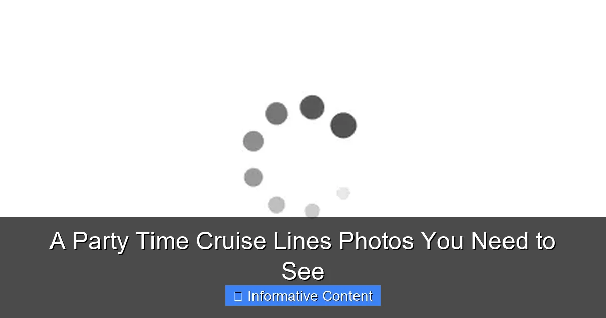A Party Time Cruise Lines Photos You Need to See