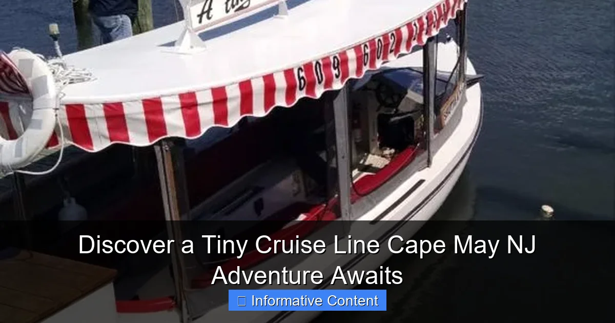 Discover a Tiny Cruise Line Cape May NJ Adventure Awaits