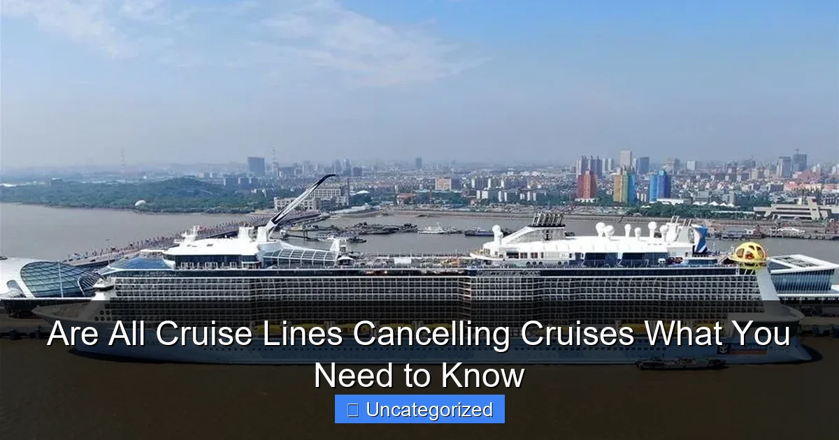 Are All Cruise Lines Cancelling Cruises What You Need to Know