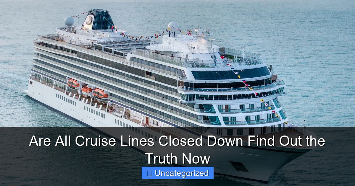 Are All Cruise Lines Closed Down Find Out the Truth Now
