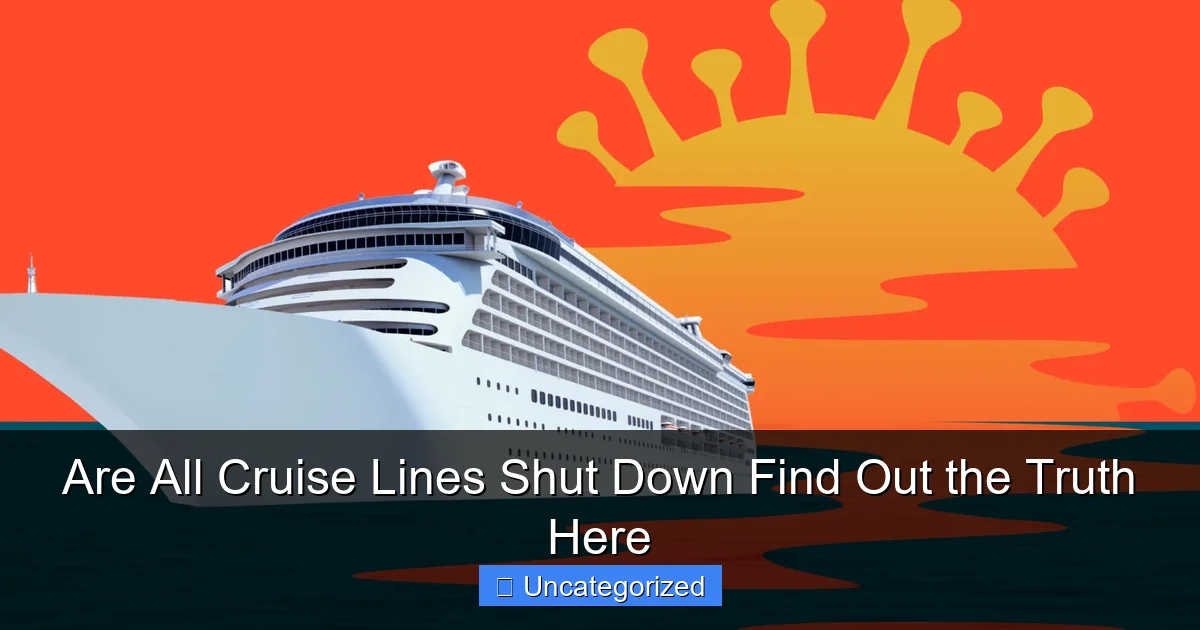 Are All Cruise Lines Shut Down Find Out the Truth Here