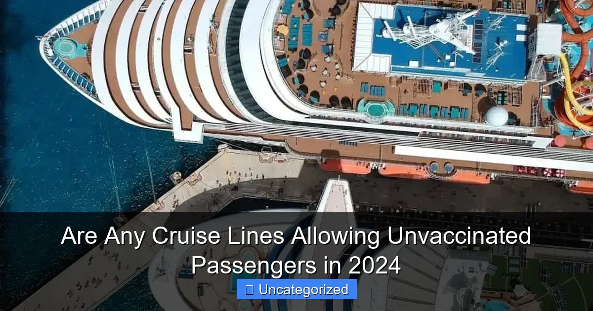 Are Any Cruise Lines Allowing Unvaccinated Passengers in 2024