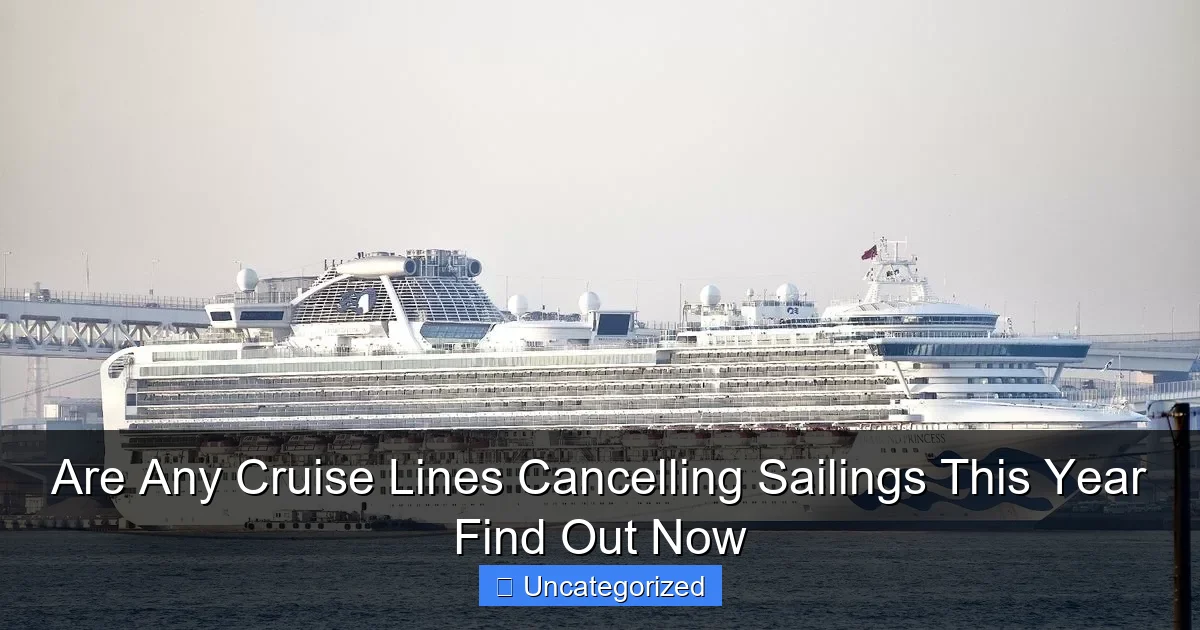 Are Any Cruise Lines Cancelling Sailings This Year Find Out Now