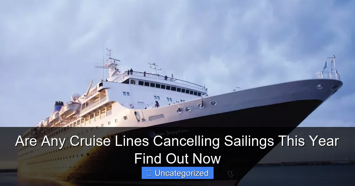 Are Any Cruise Lines Cancelling Sailings This Year Find Out Now