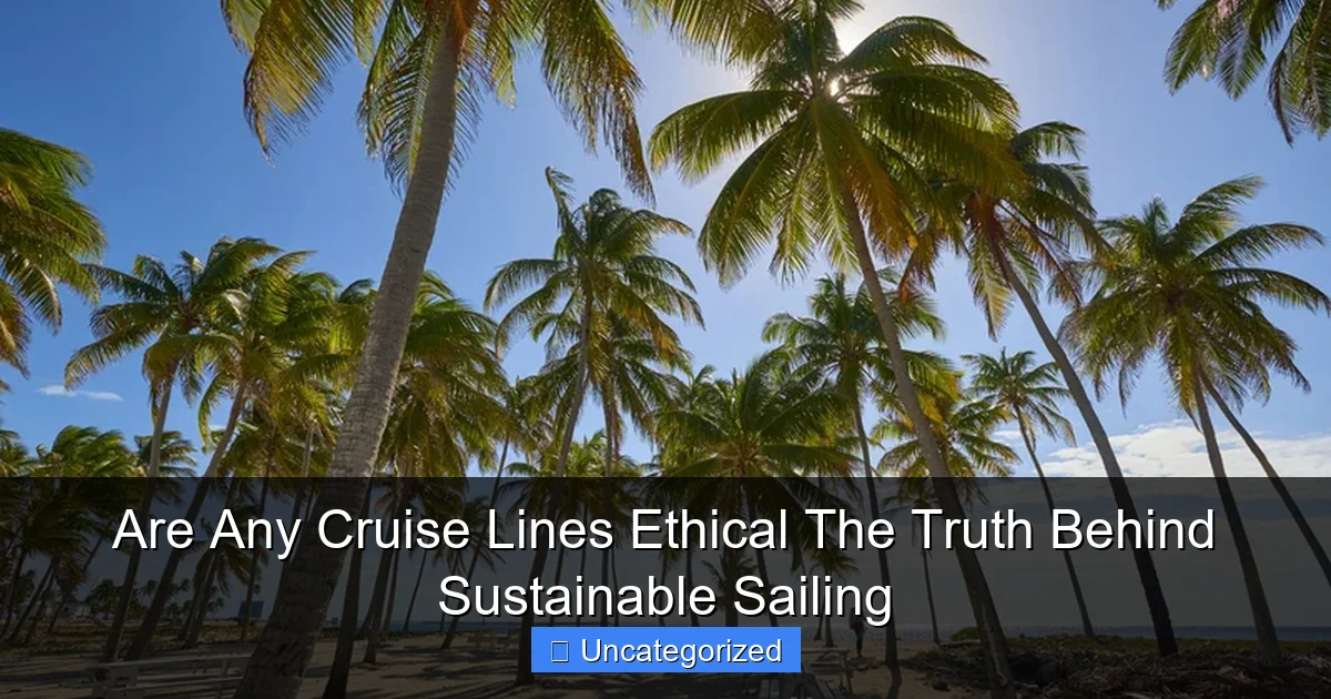 Are Any Cruise Lines Ethical The Truth Behind Sustainable Sailing