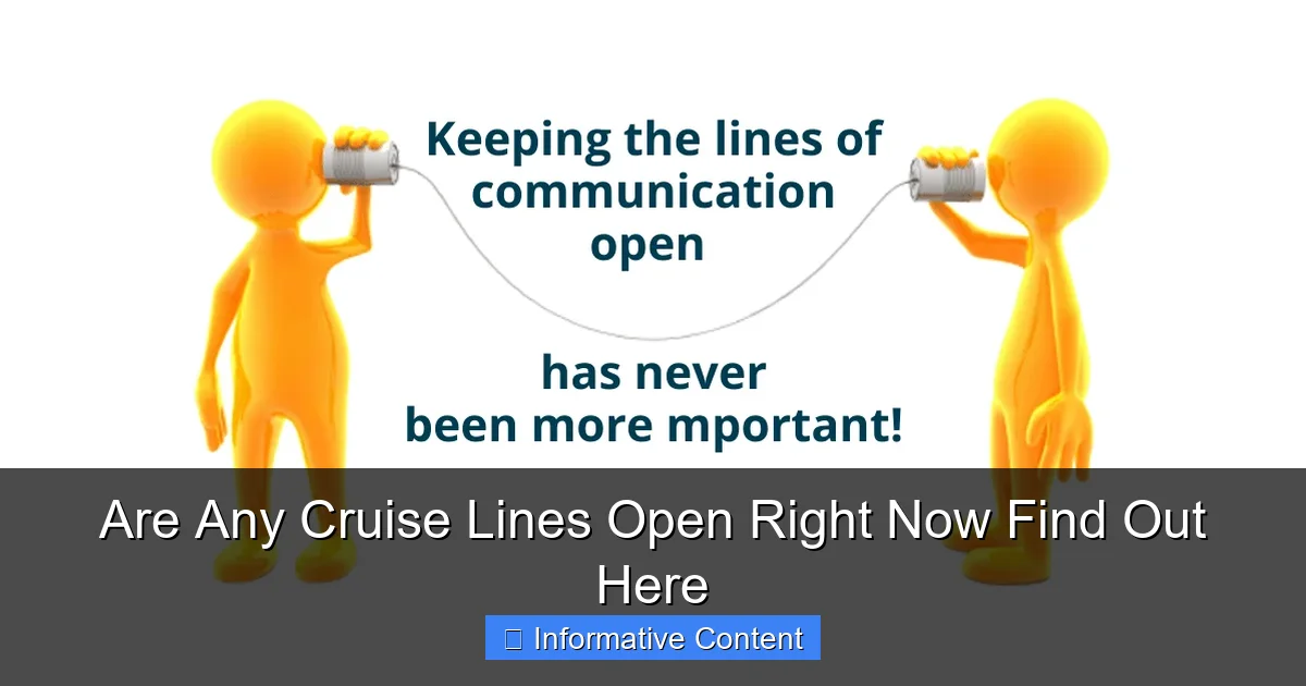 Are Any Cruise Lines Open Right Now Find Out Here