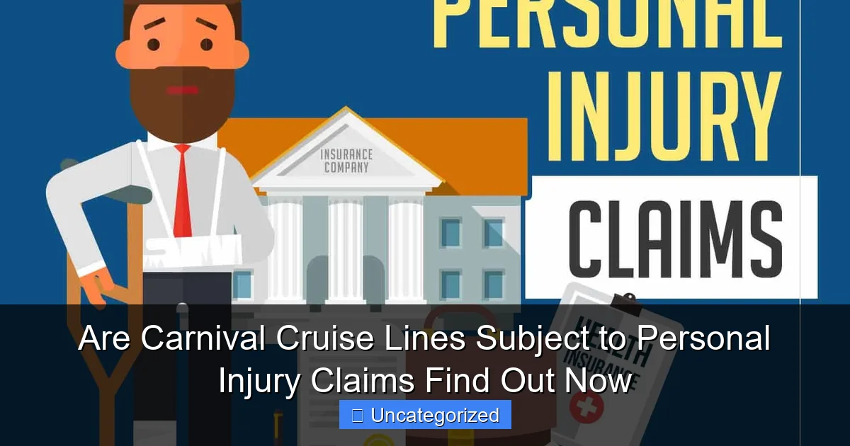 Are Carnival Cruise Lines Subject to Personal Injury Claims Find Out Now