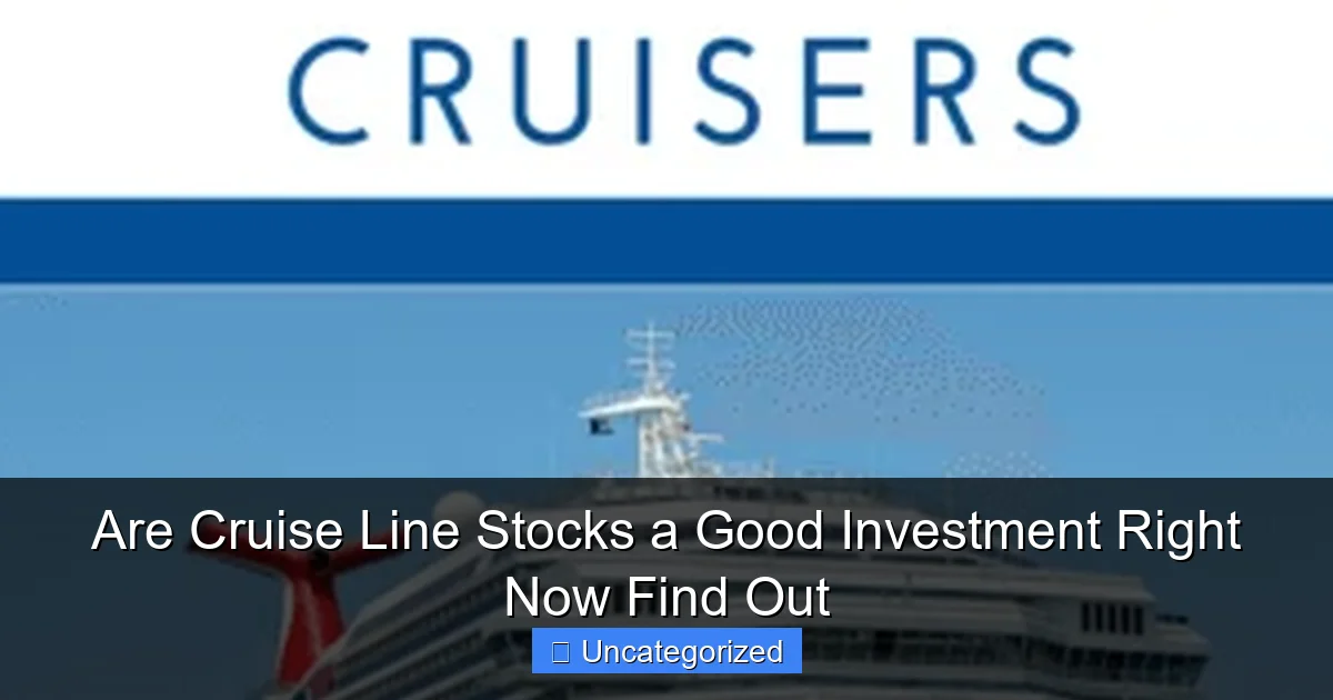 Are Cruise Line Stocks a Good Investment Right Now Find Out