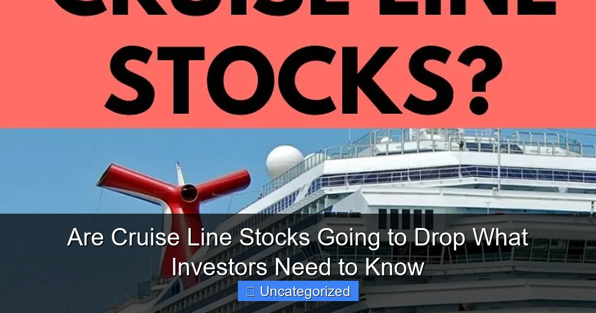 Are Cruise Line Stocks Going to Drop What Investors Need to Know