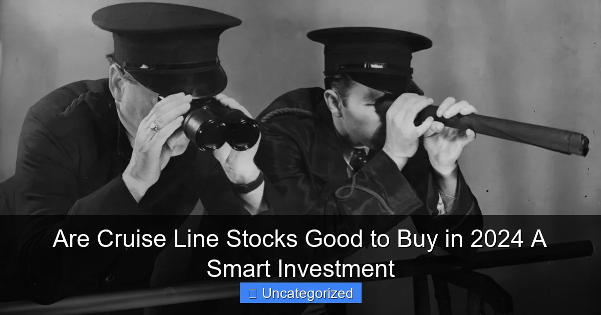 Are Cruise Line Stocks Good to Buy in 2024 A Smart Investment