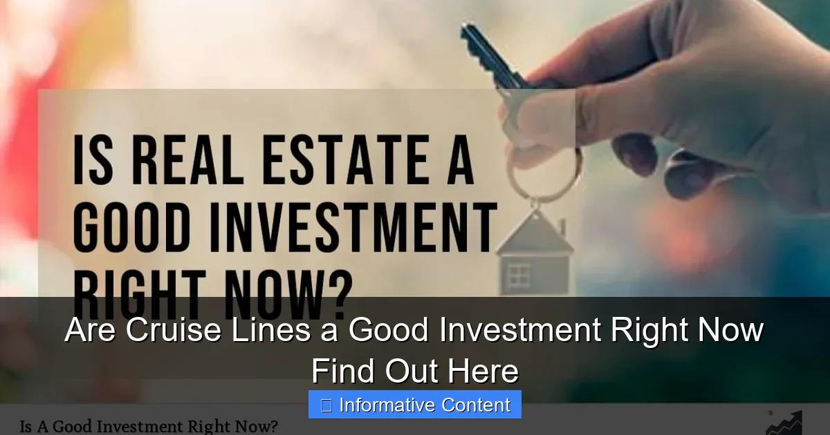 Are Cruise Lines a Good Investment Right Now Find Out Here