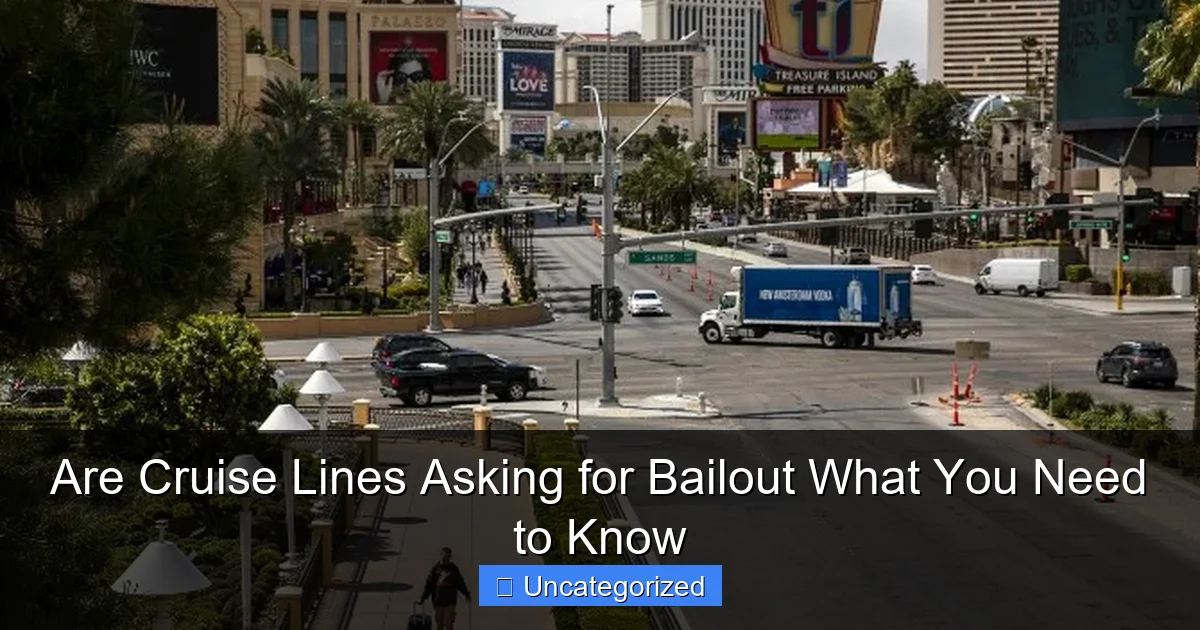 Are Cruise Lines Asking for Bailout What You Need to Know