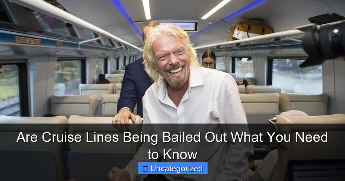 Are Cruise Lines Being Bailed Out What You Need to Know