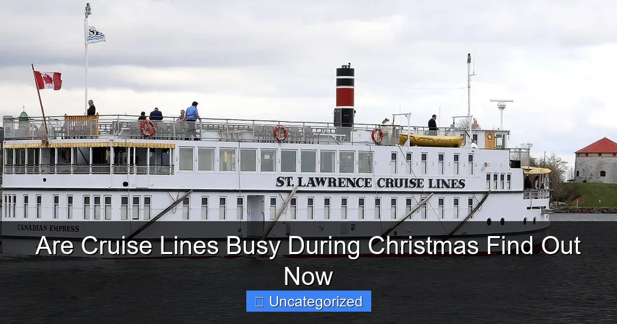 Are Cruise Lines Busy During Christmas Find Out Now