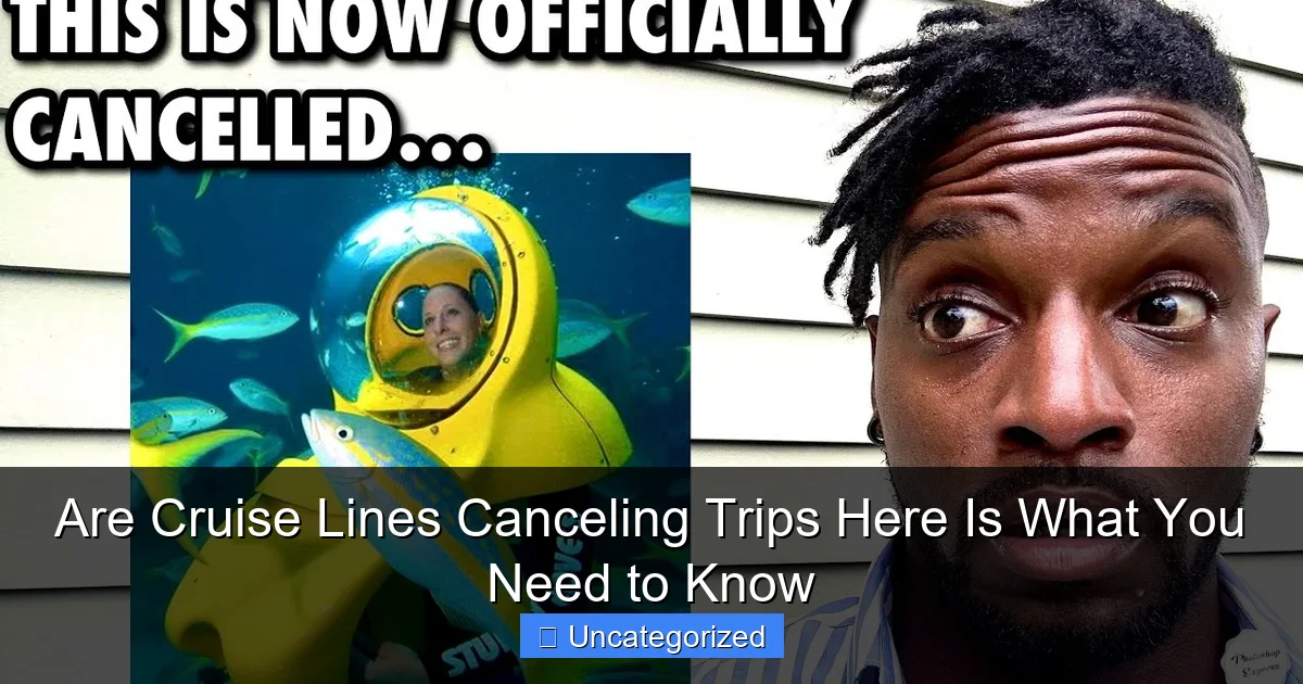Are Cruise Lines Canceling Trips Here Is What You Need to Know