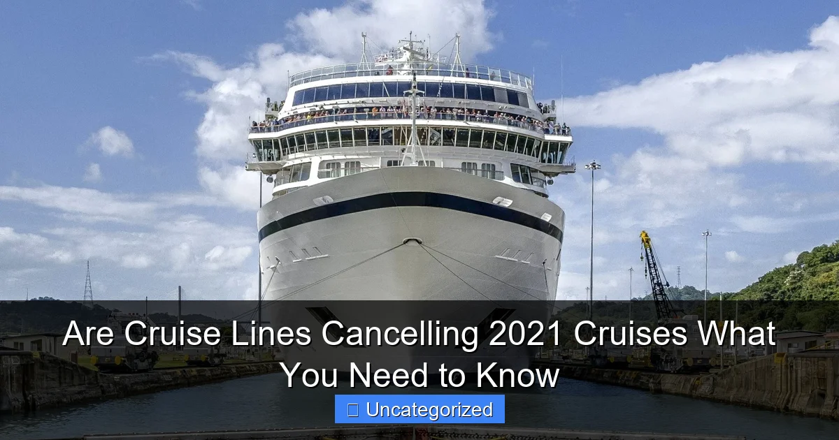Are Cruise Lines Cancelling 2021 Cruises What You Need to Know