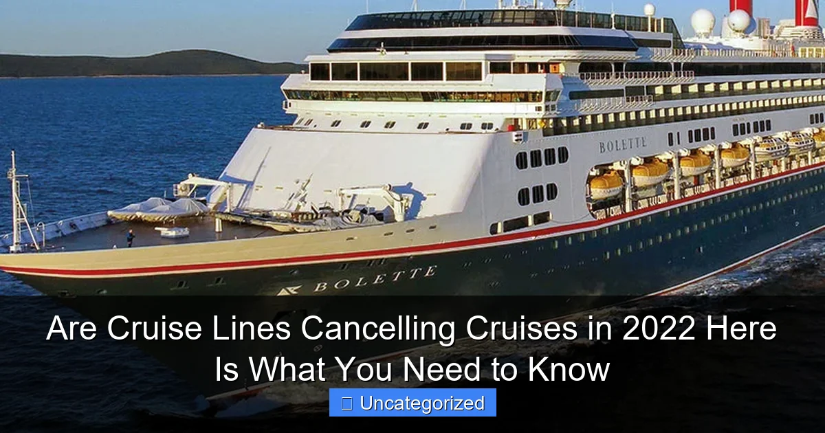 Are Cruise Lines Cancelling Cruises in 2022 Here Is What You Need to Know