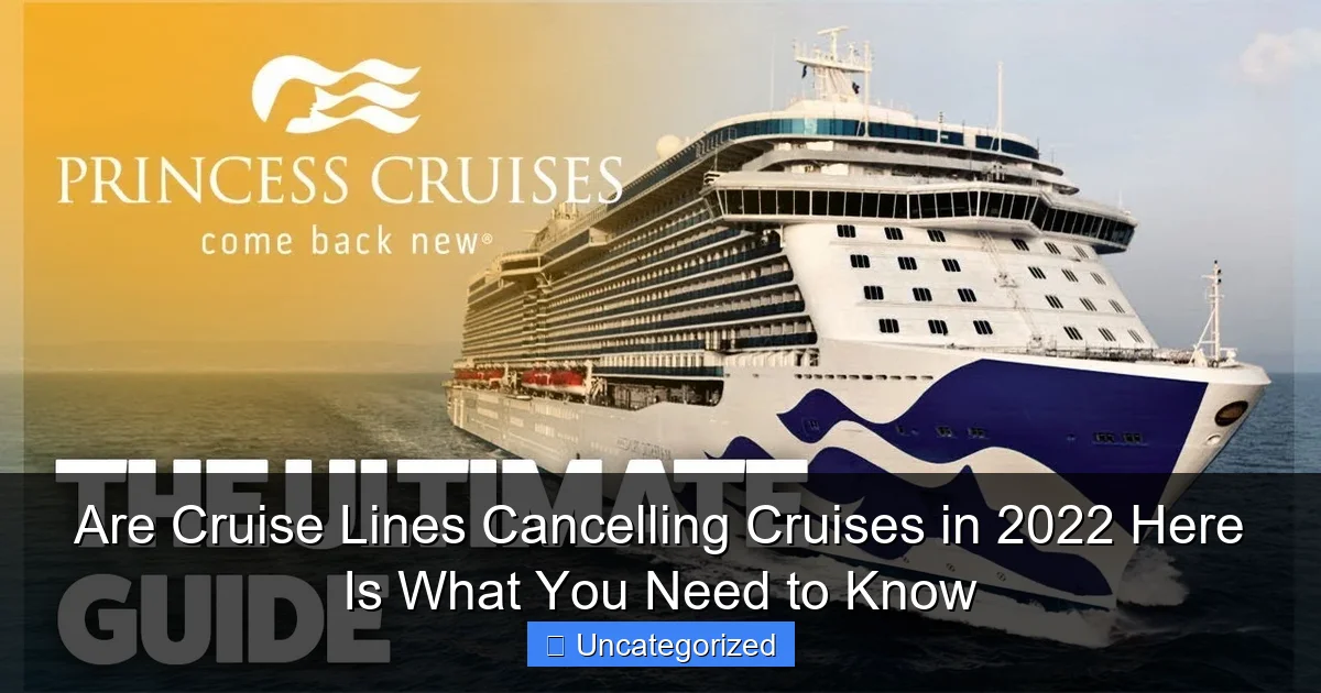 Are Cruise Lines Cancelling Cruises in 2022 Here Is What You Need to Know