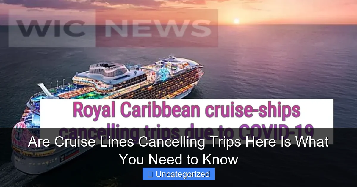 Are Cruise Lines Cancelling Trips Here Is What You Need to Know