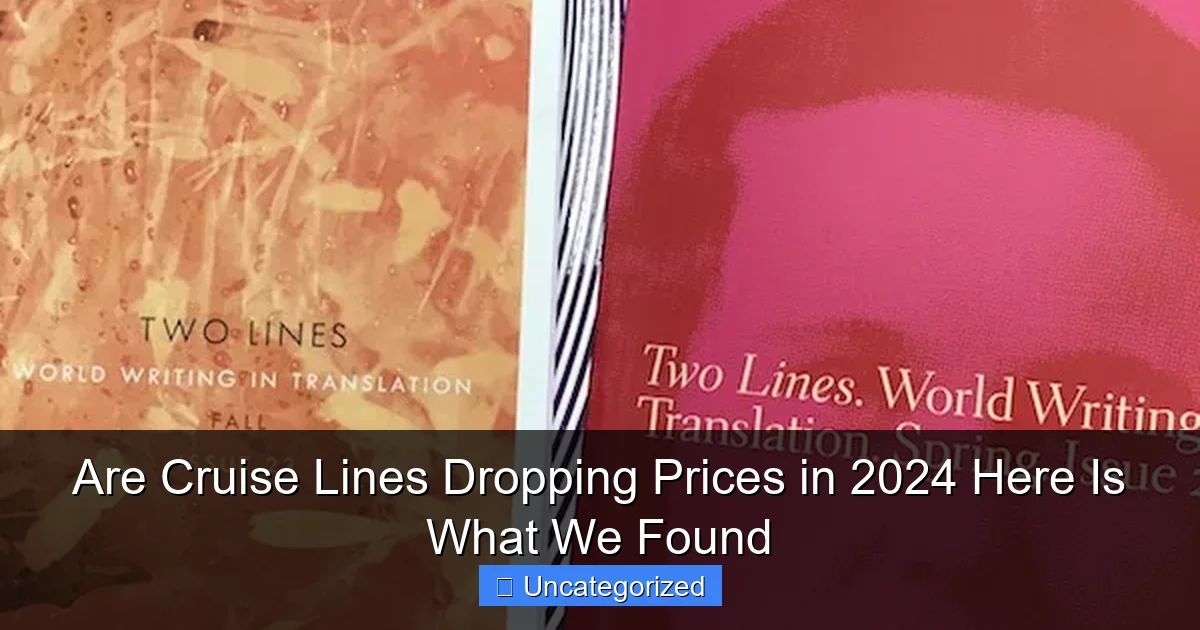 Are Cruise Lines Dropping Prices in 2024 Here Is What We Found