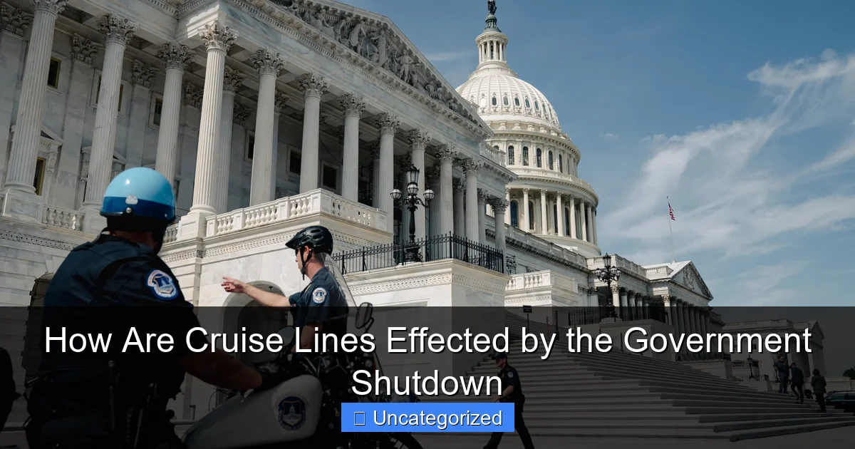 How Are Cruise Lines Effected by the Government Shutdown