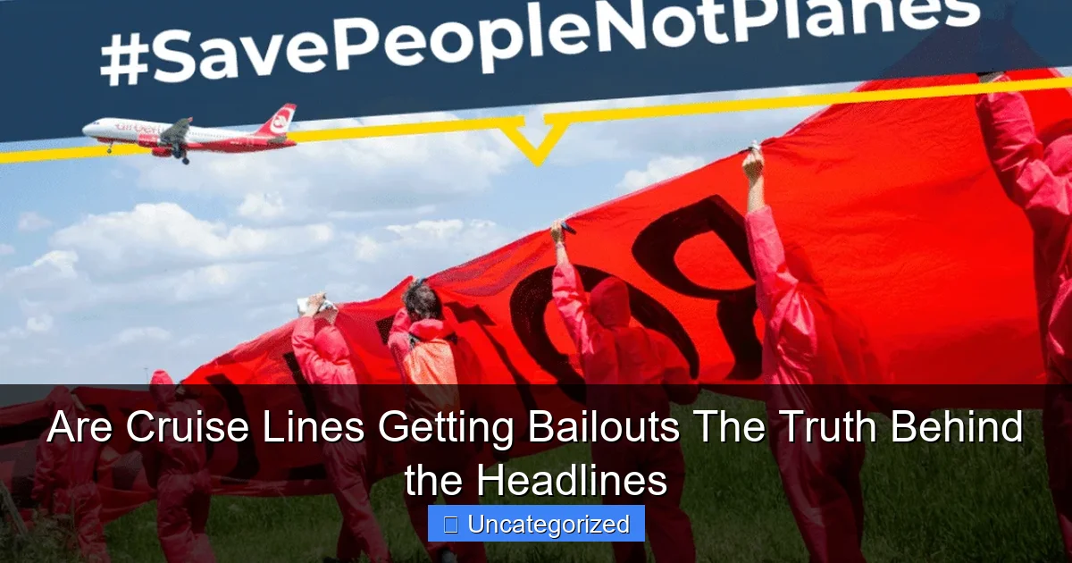 Are Cruise Lines Getting Bailouts The Truth Behind the Headlines