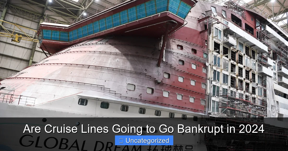 Are Cruise Lines Going to Go Bankrupt in 2024