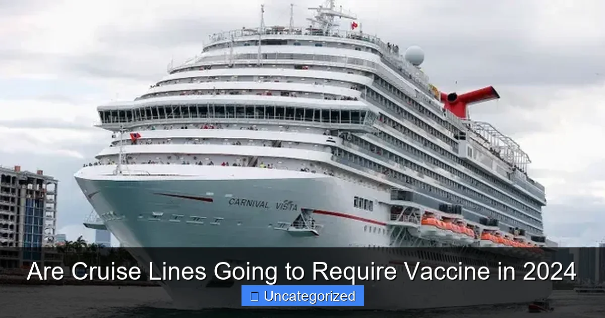 Are Cruise Lines Going to Require Vaccine in 2024
