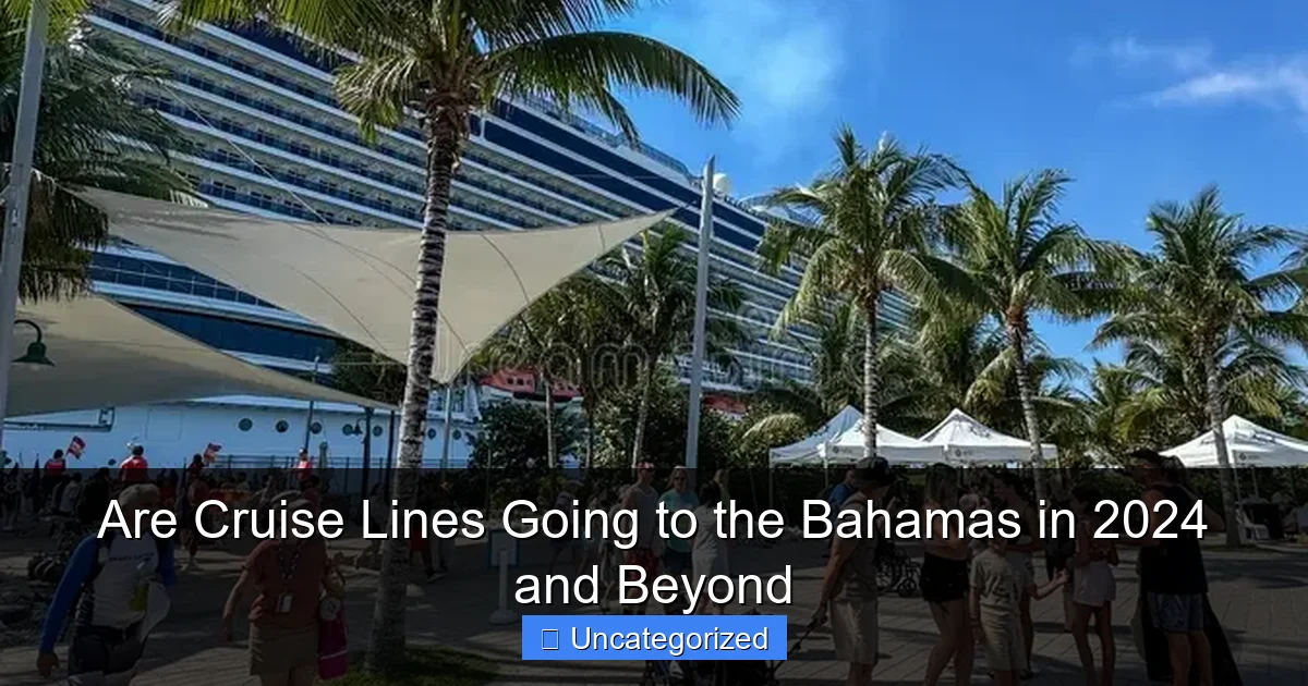 Are Cruise Lines Going to the Bahamas in 2024 and Beyond