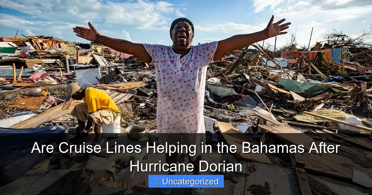 Are Cruise Lines Helping in the Bahamas After Hurricane Dorian