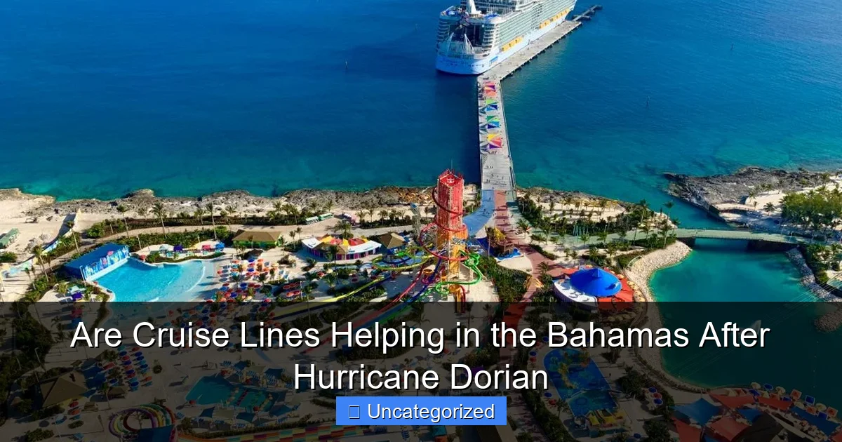 Are Cruise Lines Helping in the Bahamas After Hurricane Dorian