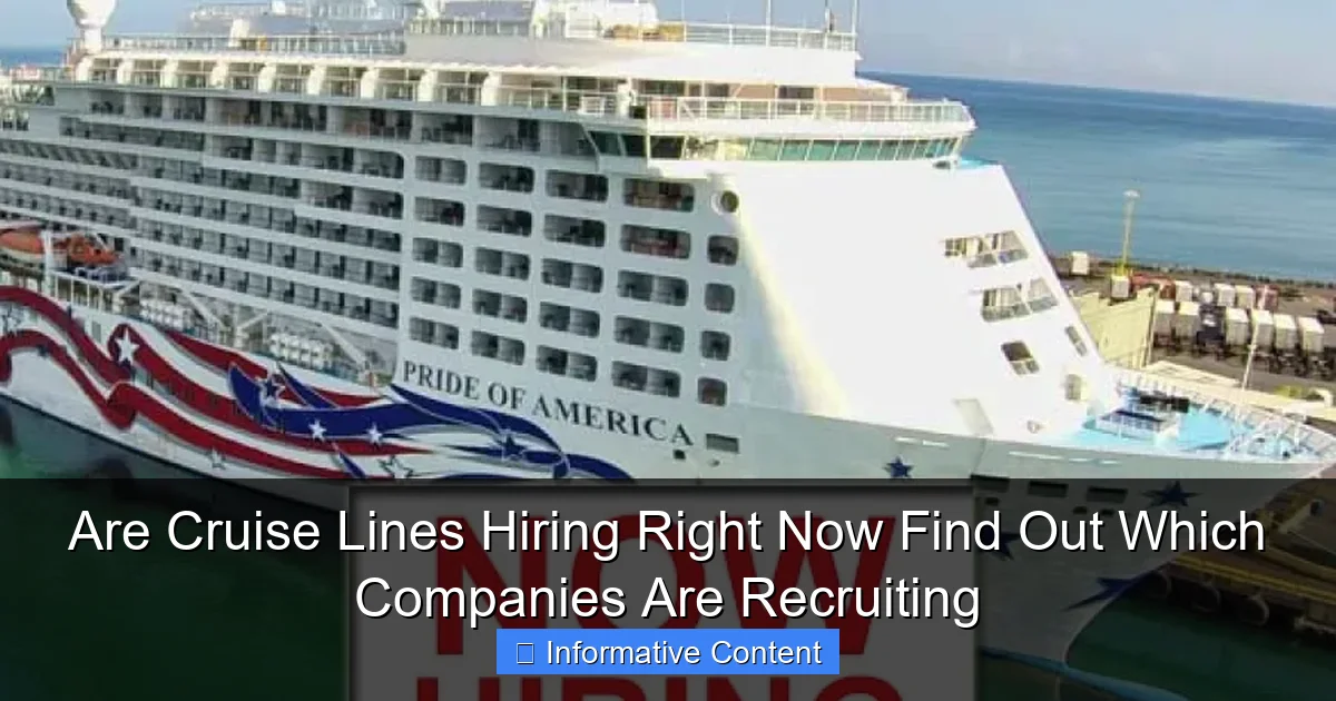 Are Cruise Lines Hiring Right Now Find Out Which Companies Are Recruiting