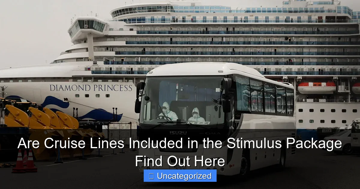 Are Cruise Lines Included in the Stimulus Package Find Out Here