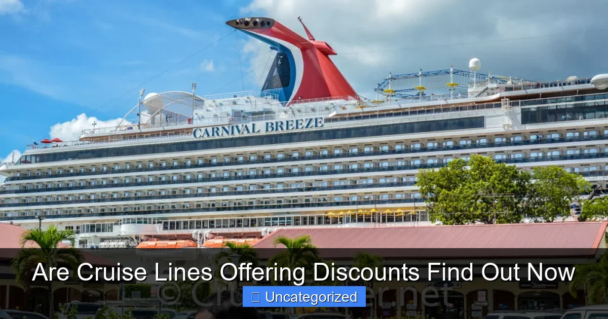Are Cruise Lines Offering Discounts Find Out Now