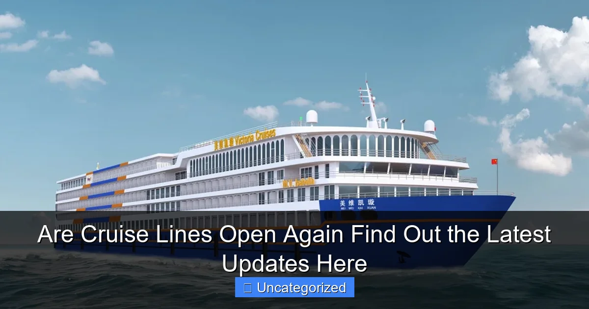 Are Cruise Lines Open Again Find Out the Latest Updates Here