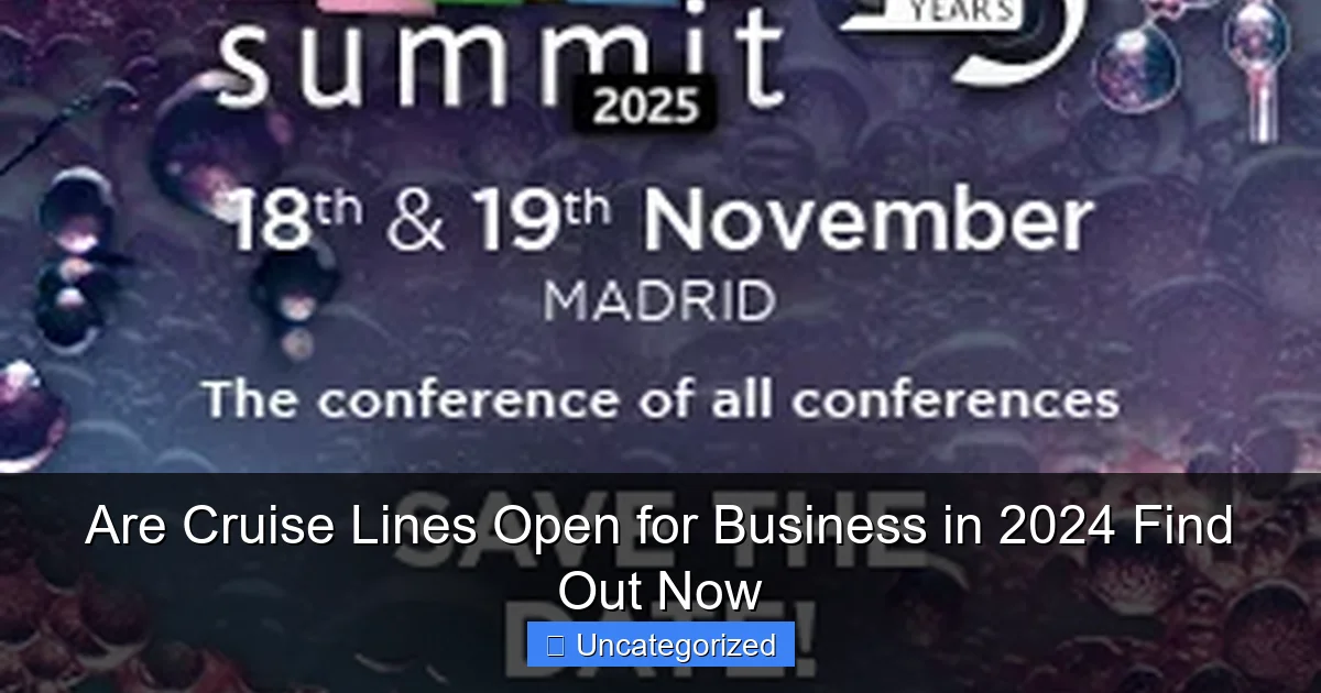 Are Cruise Lines Open for Business in 2024 Find Out Now
