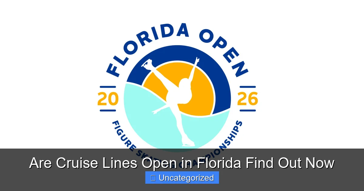 Are Cruise Lines Open in Florida Find Out Now