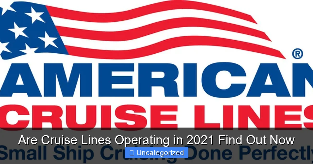 Are Cruise Lines Operating in 2021 Find Out Now