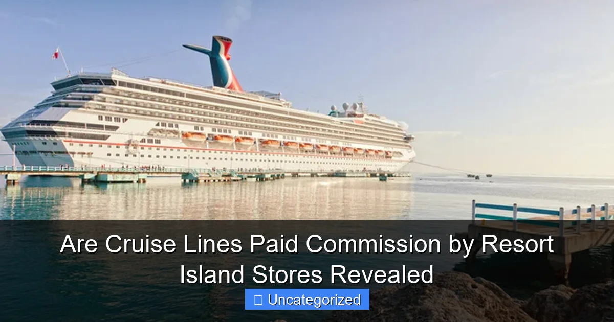 Are Cruise Lines Paid Commission by Resort Island Stores Revealed