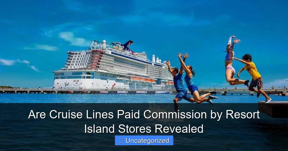 Are Cruise Lines Paid Commission by Resort Island Stores Revealed
