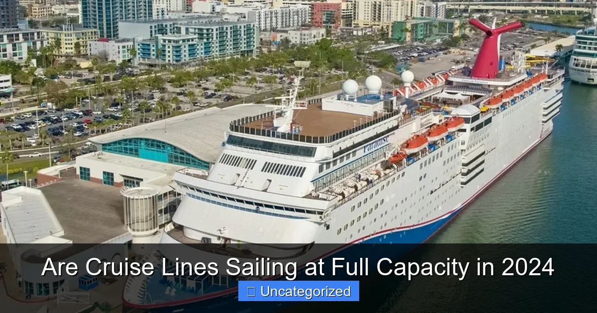 Are Cruise Lines Sailing at Full Capacity in 2024