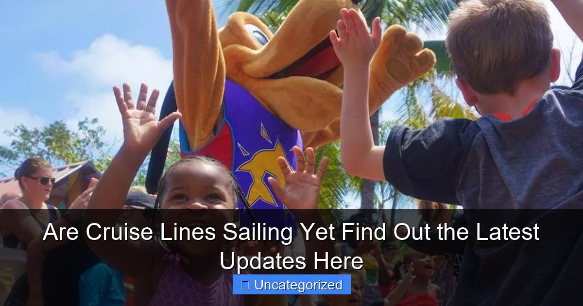 Are Cruise Lines Sailing Yet Find Out the Latest Updates Here