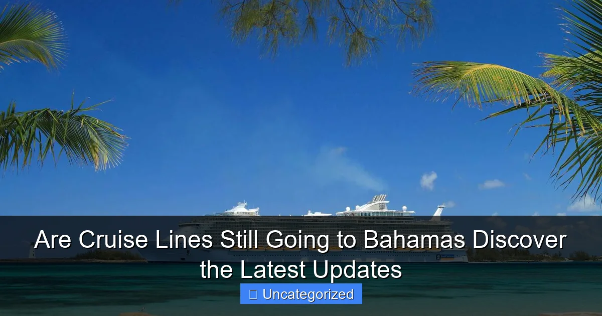 Are Cruise Lines Still Going to Bahamas Discover the Latest Updates