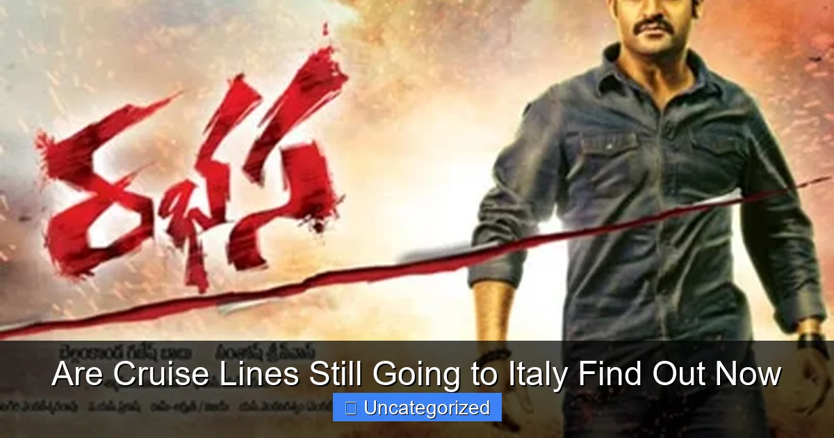 Are Cruise Lines Still Going to Italy Find Out Now