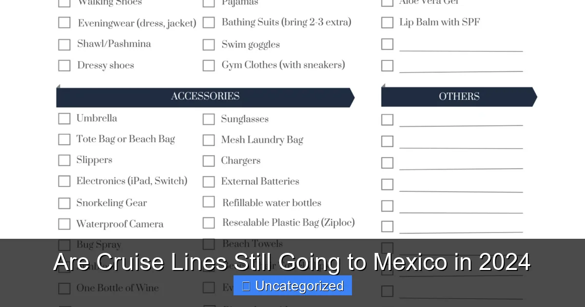 Are Cruise Lines Still Going to Mexico in 2024