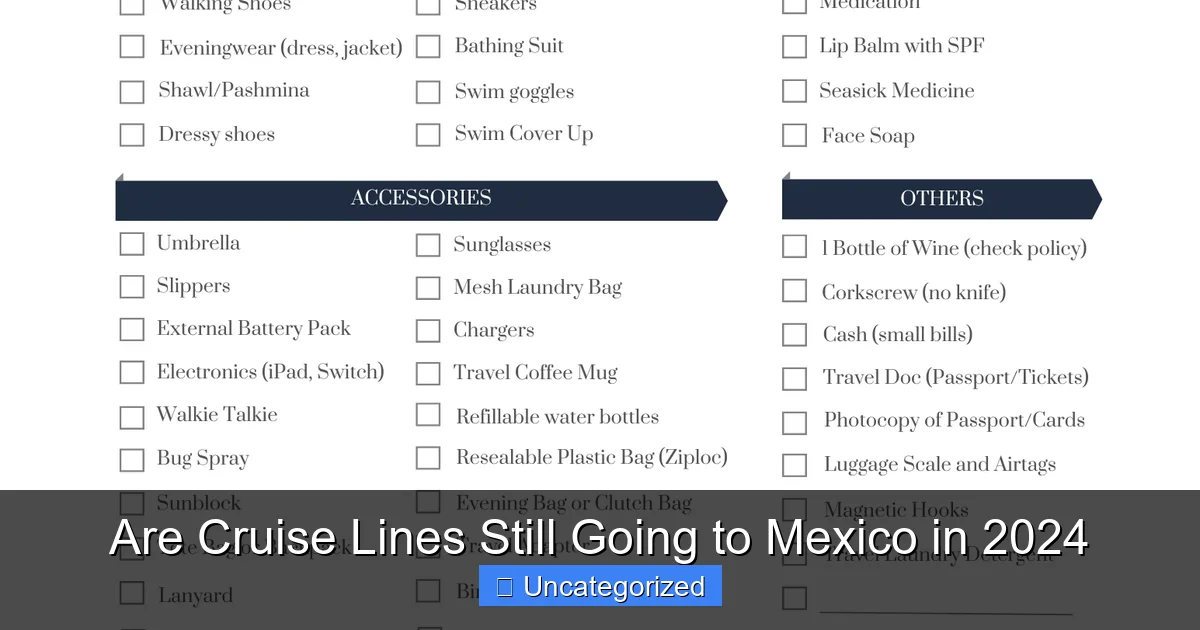 Are Cruise Lines Still Going to Mexico in 2024