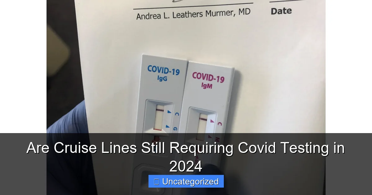 Are Cruise Lines Still Requiring Covid Testing in 2024