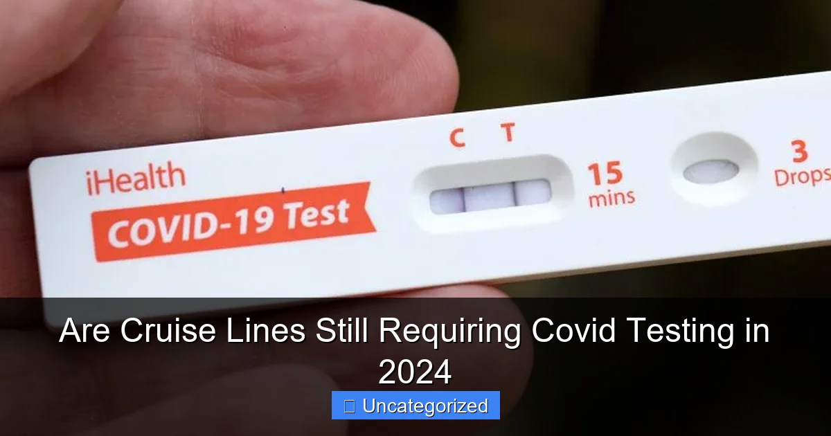 Are Cruise Lines Still Requiring Covid Testing in 2024